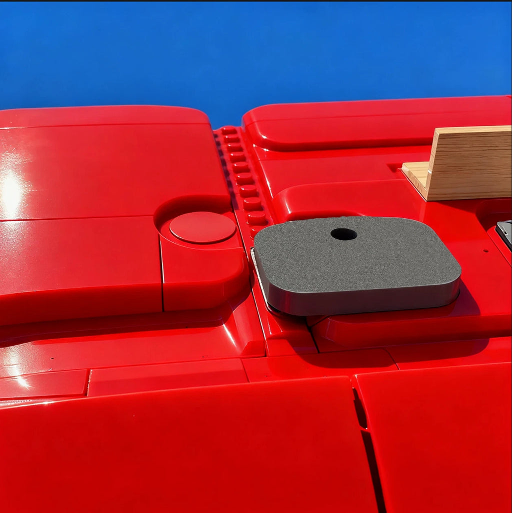 Pair Black Roof Rail Pads for Ford Transit