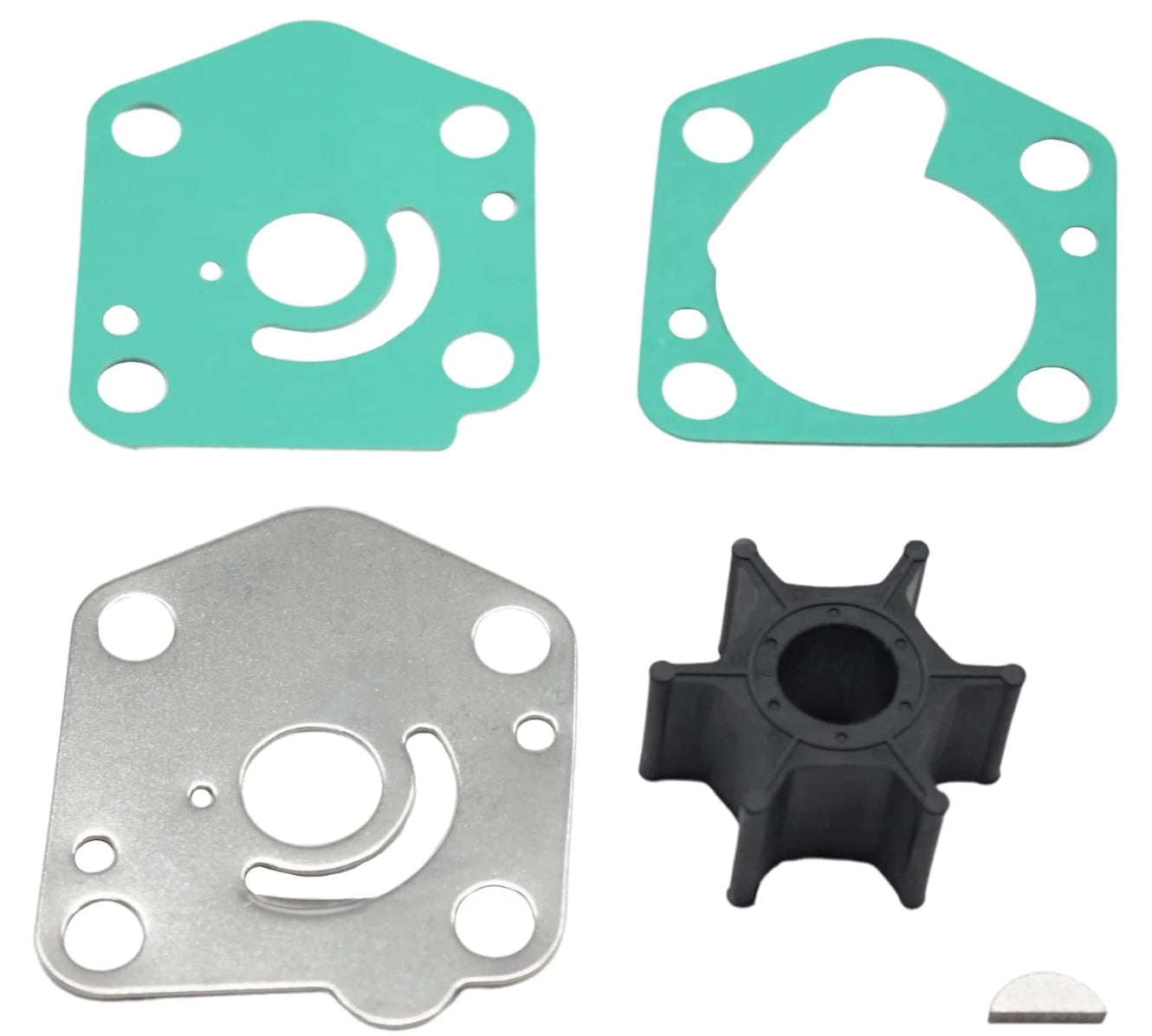 Outboard Water Pump Impeller & 5033114 Plate for Johnson Evinrude (4S)