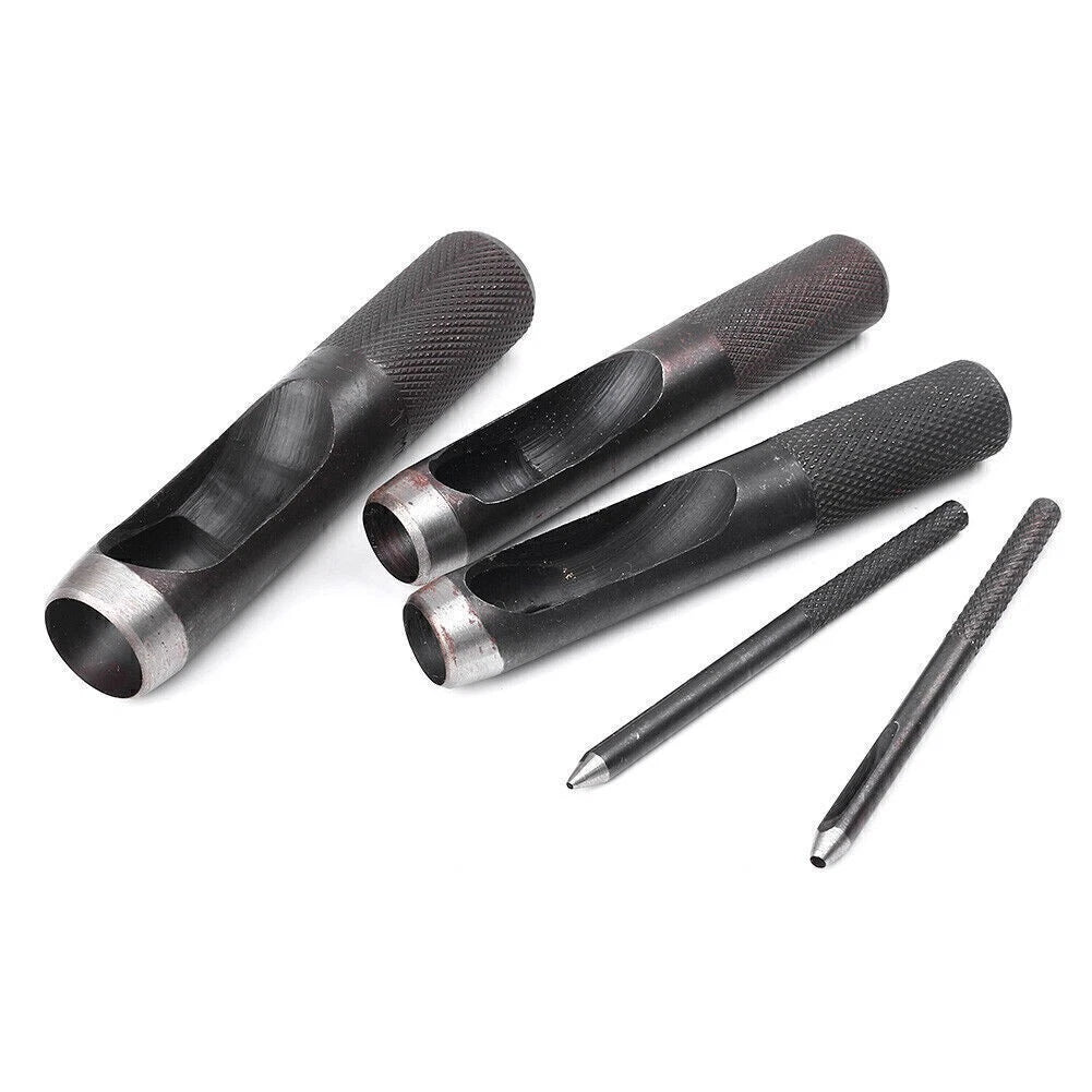 Round Steel Leather Craft Hole Punch Tool for Belt