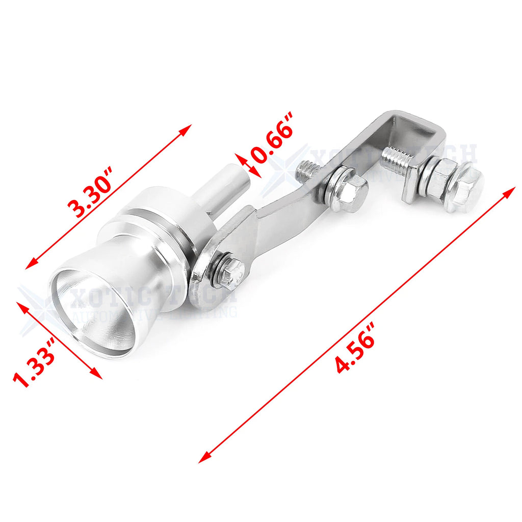 Universal Turbo Sound Exhaust Muffler Pipe Whistle for Universal Fit (XL)