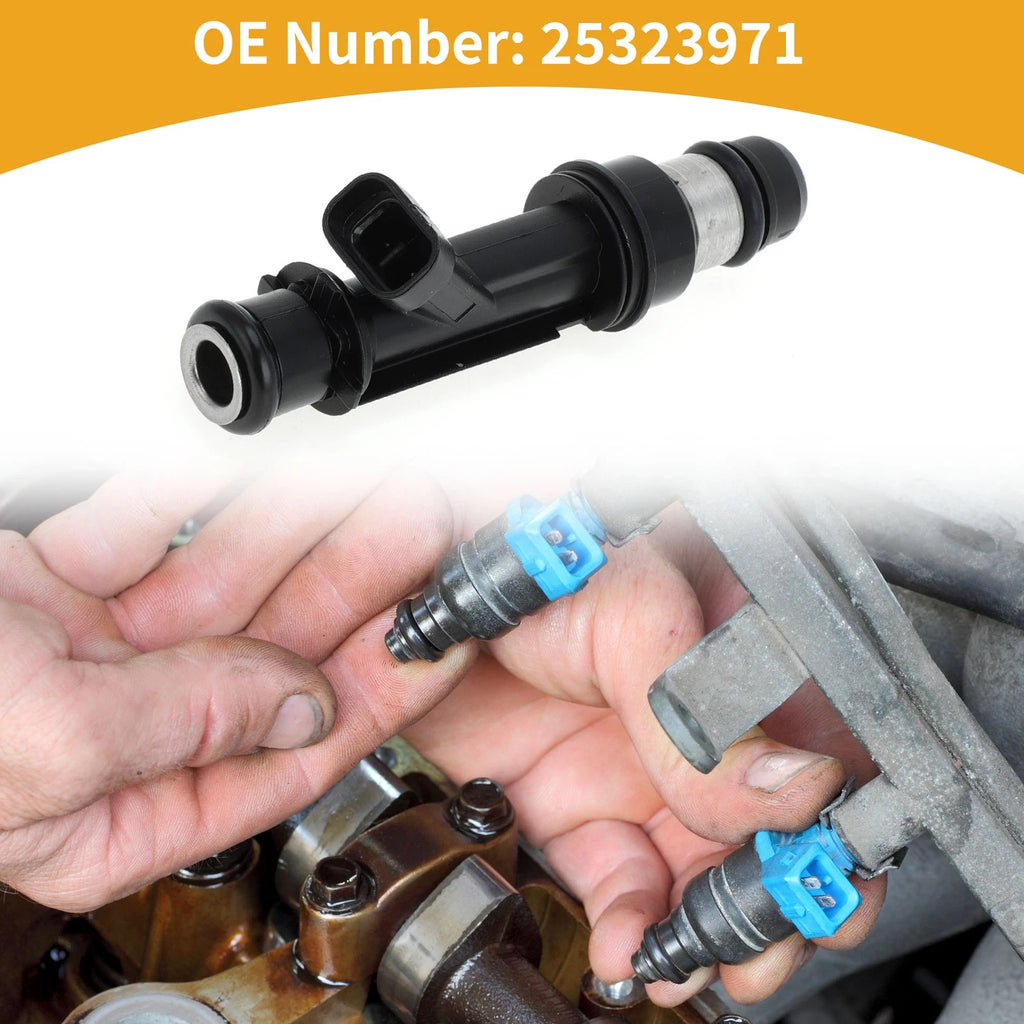 Fuel Injector No. 25323971 for Chevy Impala (2000–2005) 1 Pc Black