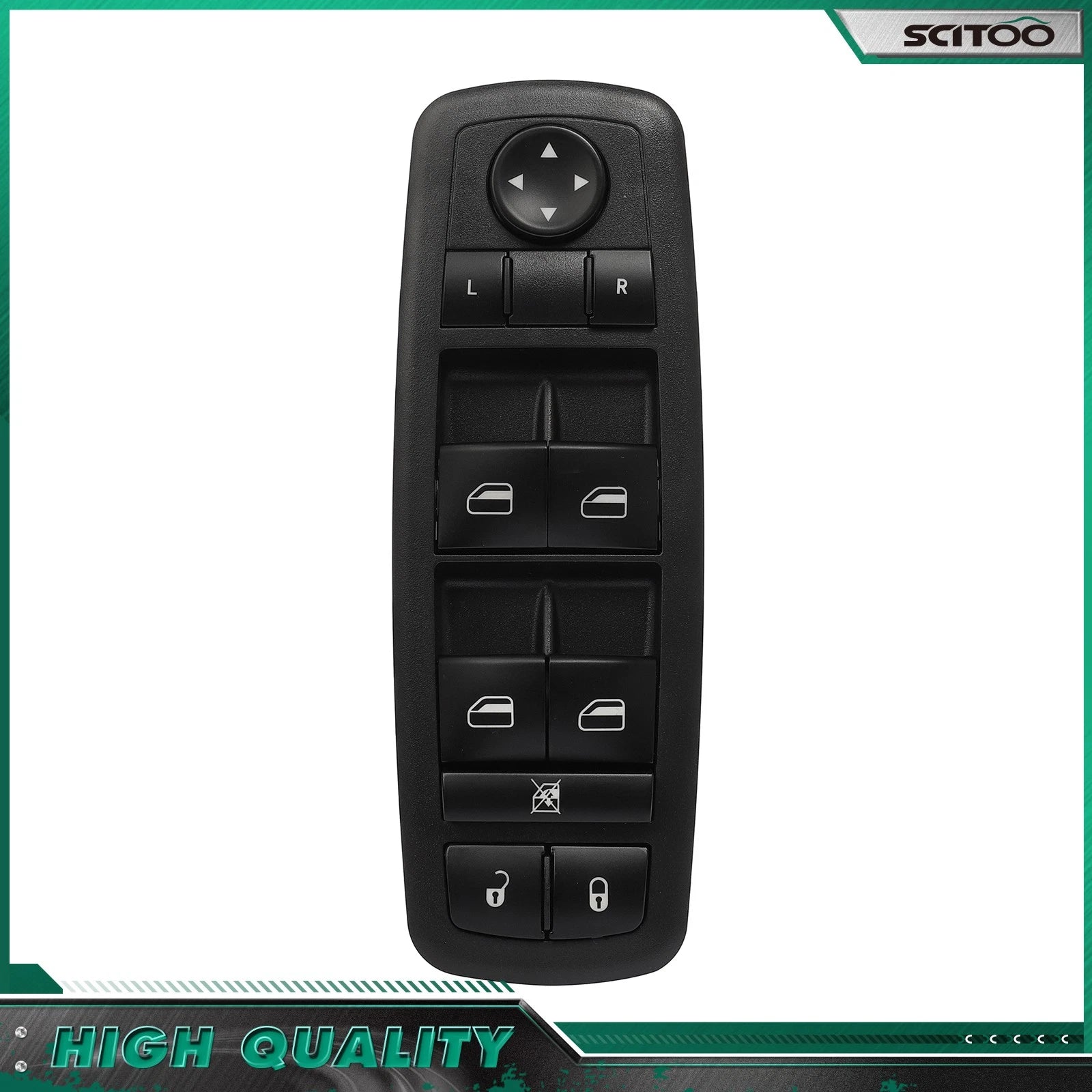 Window Switch for Jeep Cherokee, Dodge Dart (2014–2016) 8+13 Pins Left