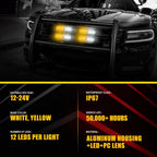 Set of 4 LED Strobe Light Bars for Car Truck (Universal)