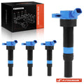 Set of 4 Blue Ignition Coils for Hyundai Elantra (2010–2016) Kia Soul (2012–2019) Forte