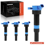 Set of 4 Blue Ignition Coils for Hyundai Elantra (2010–2016) Kia Soul (2012–2019) Forte