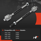 2X Inner Tie Rod End for Nissan 240SX (1995–1998)