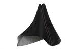 Emergency Brake Boot Cover Leather for BMW E90 (2005–2013) Purple Stitch