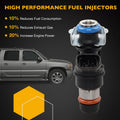 8x Upgrade Fuel Injectors for Chevy Silverado GMC 4.8L 5.3L 6.0L (1999–2006)