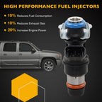 8x Upgrade Fuel Injectors for Chevy Silverado GMC 4.8L 5.3L 6.0L (1999–2006)