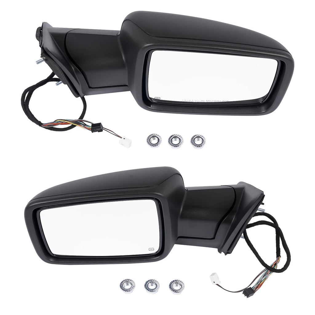 Pair Side Mirrors for Ram 1500 (2013–2019) Power Fold Heated Temp Sensor 68231241AI