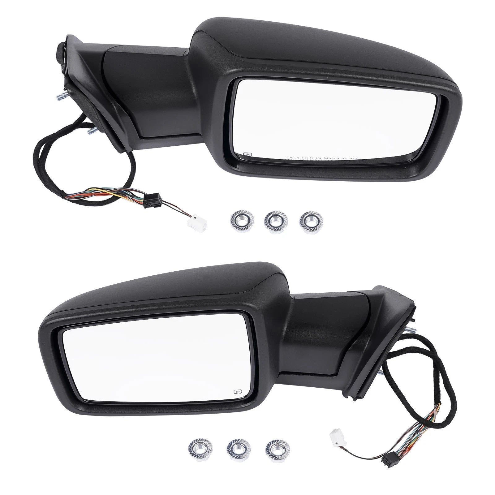 Pair Side Mirrors for Ram 1500 (2013–2019) Power Fold Heated Temp Sensor 68231241AI