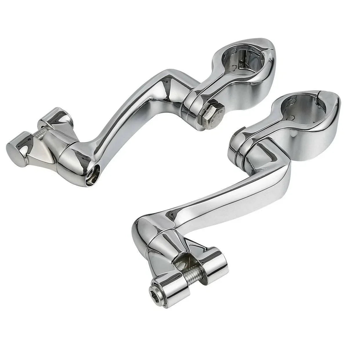 1 1/4" Adjustable Engine Guard Foot Pegs for Harley
