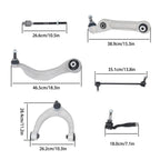12Pcs Control Arm & Ball Joint Assembly Sway Bar Link for BMW 528i 535i 535d (2011–2016)