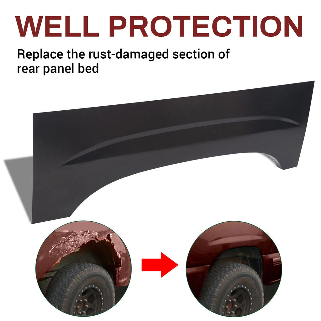 Upper Rear Wheel Arch Repair Panels for 1999–2007 Chevy Silverado GMC Sierra