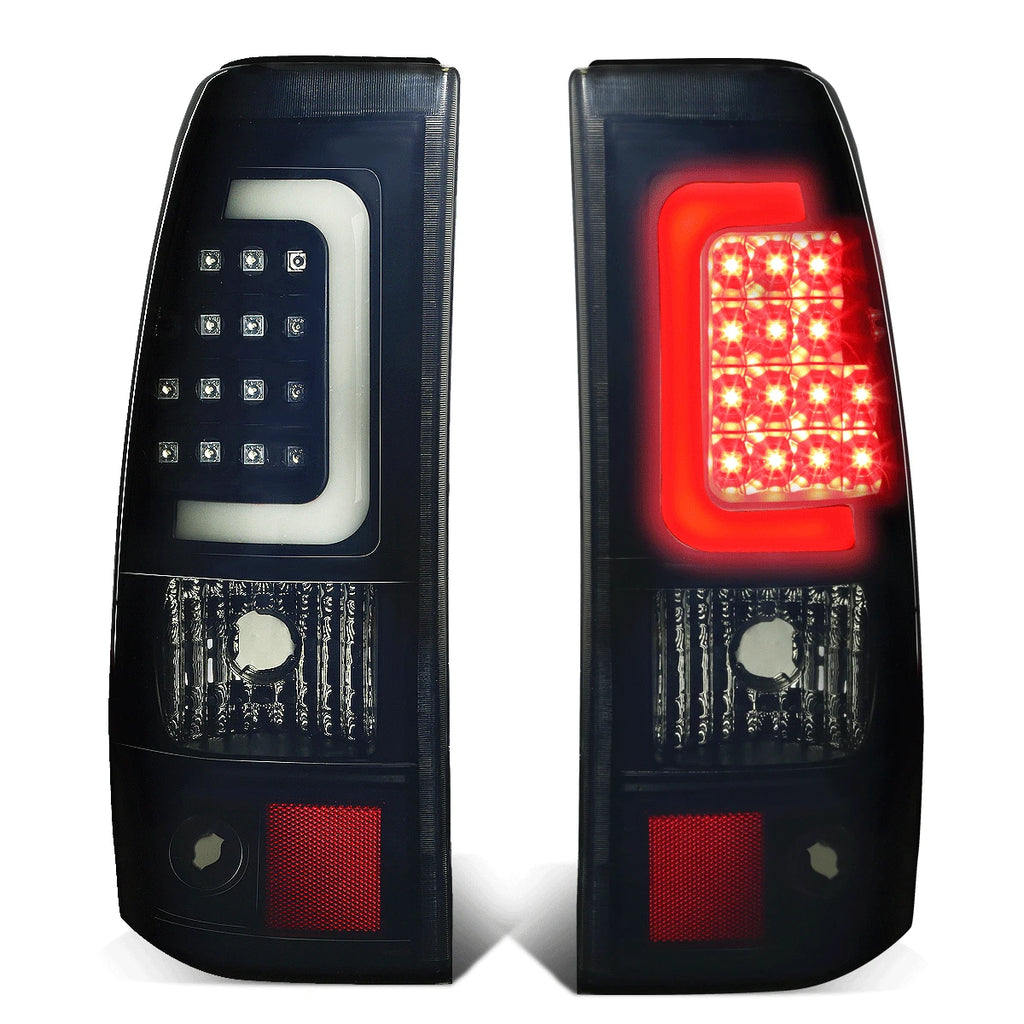 Headlight, Clear Bumper, Smoked 3D LED Tail Light for Silverado (2003–2007)