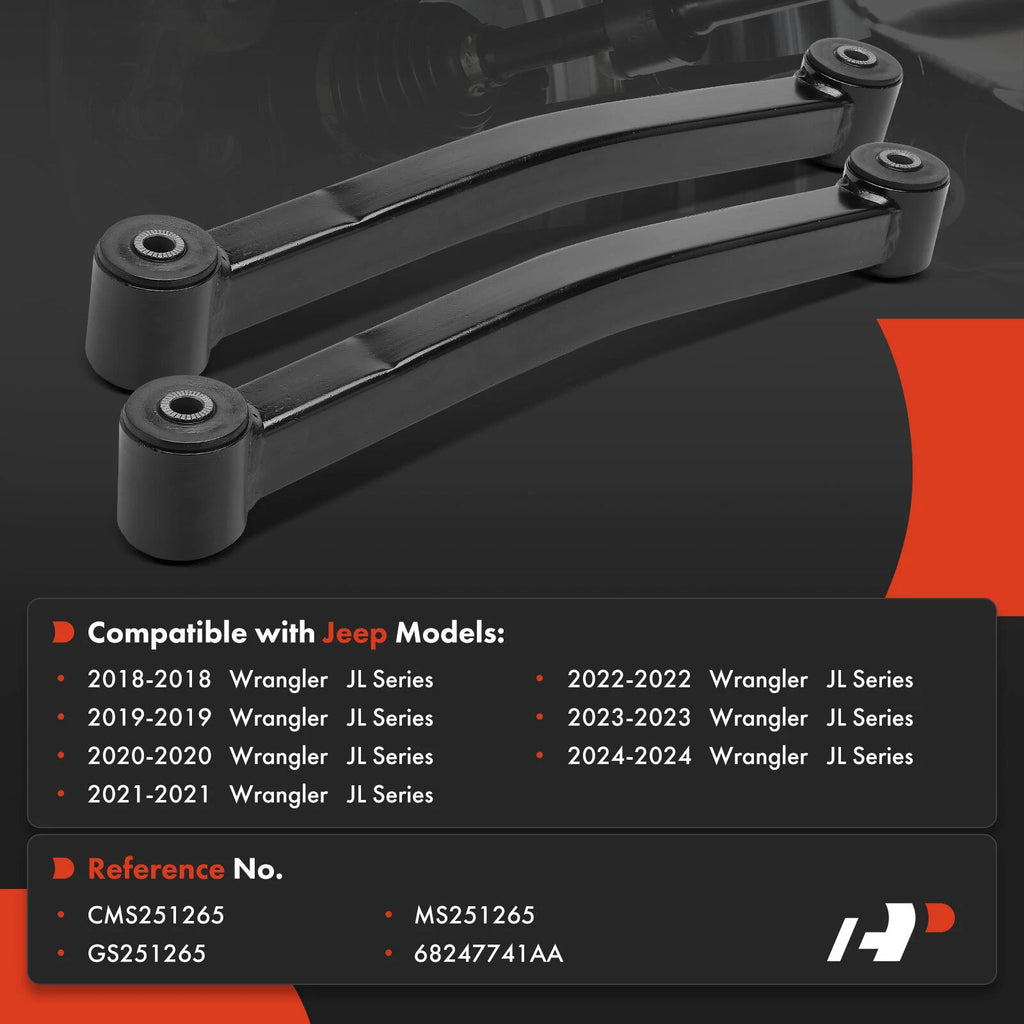 2X Rear Lower Control Arm for Jeep Wrangler JL (2018–2024)