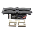 Set of 4 Bosch QuietCast Ceramic Slotted Brake Pads for Cadillac Chevrolet GMC Hummer
