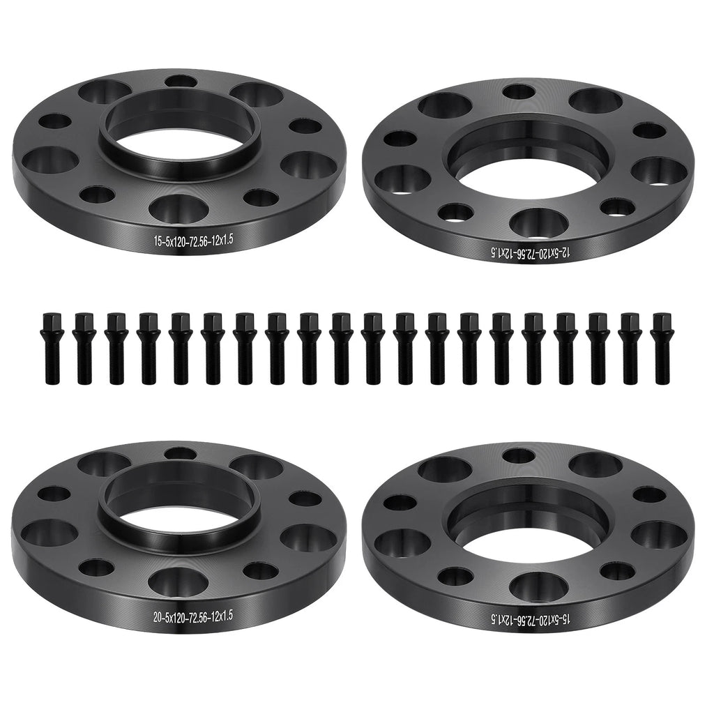 Set of 4 Hubcentric Wheel Spacers 15mm & 20mm for BMW 525i (1990–1995)