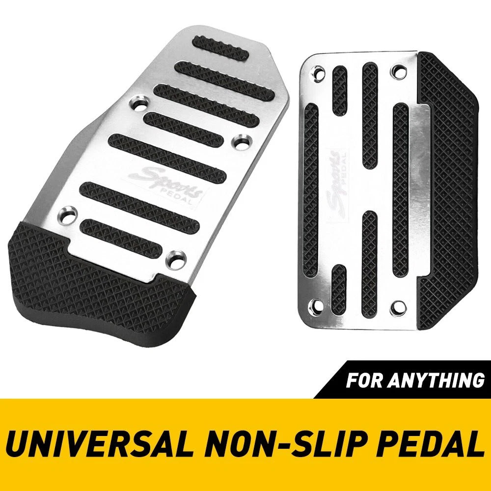 Non-Slip Gas Pedal Pad Cover for Universal Fit (Blue/Red/Silver)
