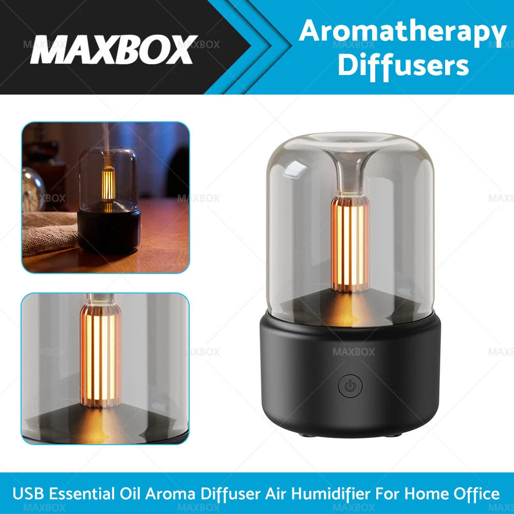 USB Essential Oil Aroma Diffuser Humidifier for Desktop Use