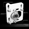 Adjustable Camber Caster Plates for Ford Mustang (1994–2004) - 2.5" White