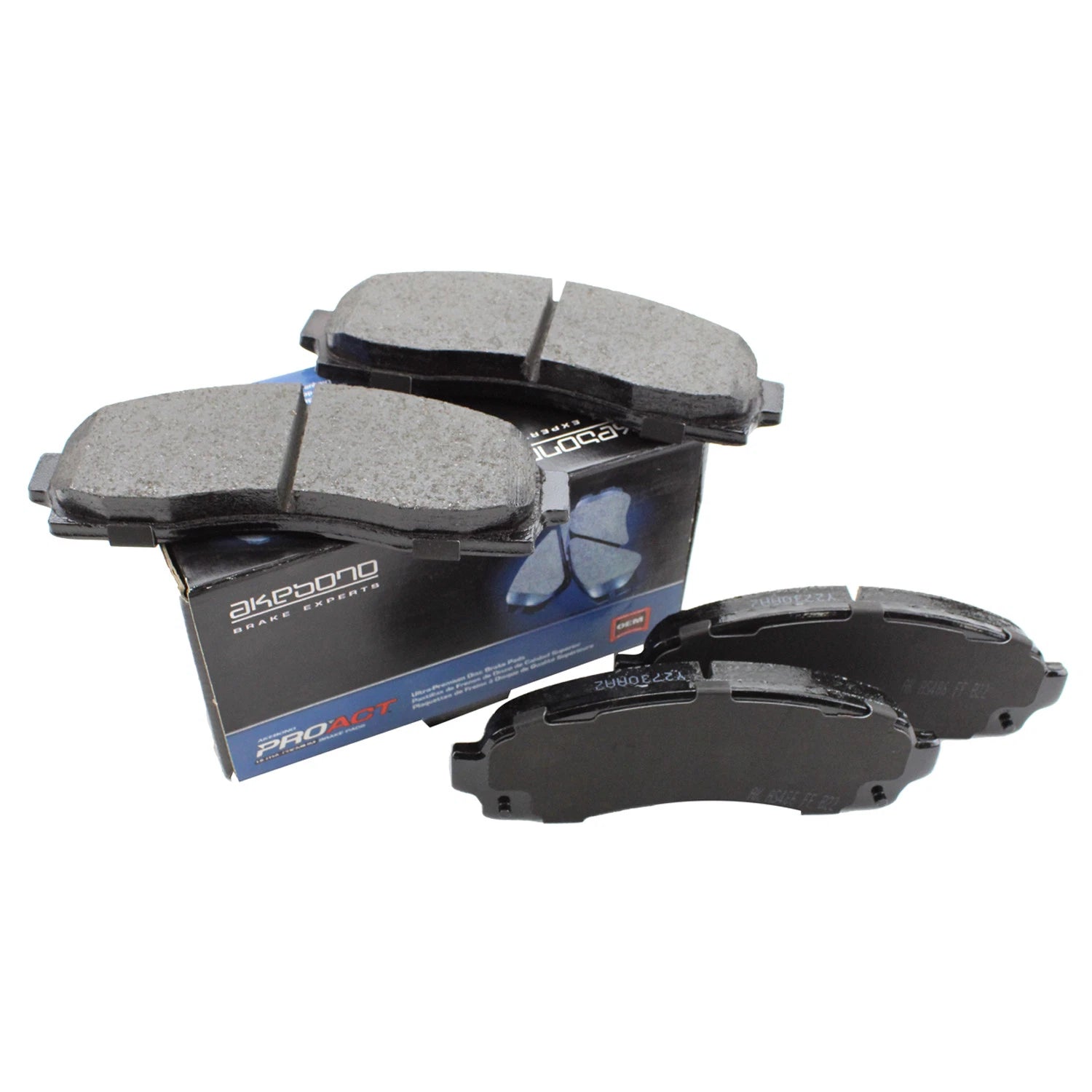 Set of 4 Akebono ProACT Ceramic Disc Brake Pads for Ford Mazda
