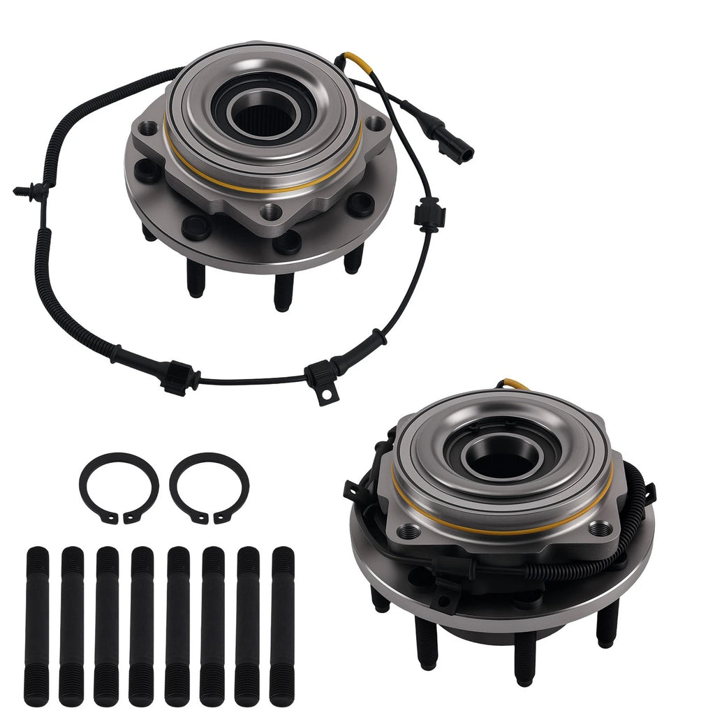 Set of 2 Front LH RH Wheel Bearing Hubs for Ford F-250 F-350 (2005–2010)
