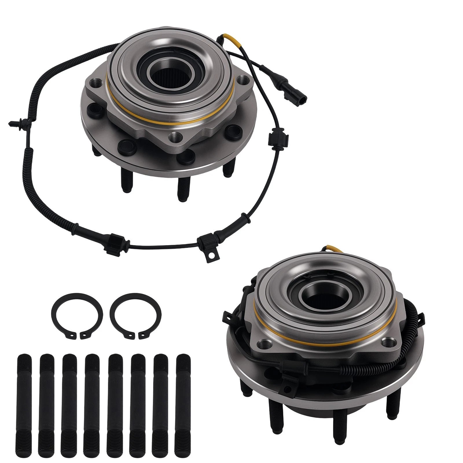 Set of 2 Front LH RH Wheel Bearing Hubs for Ford F-250 F-350 (2005–2010)