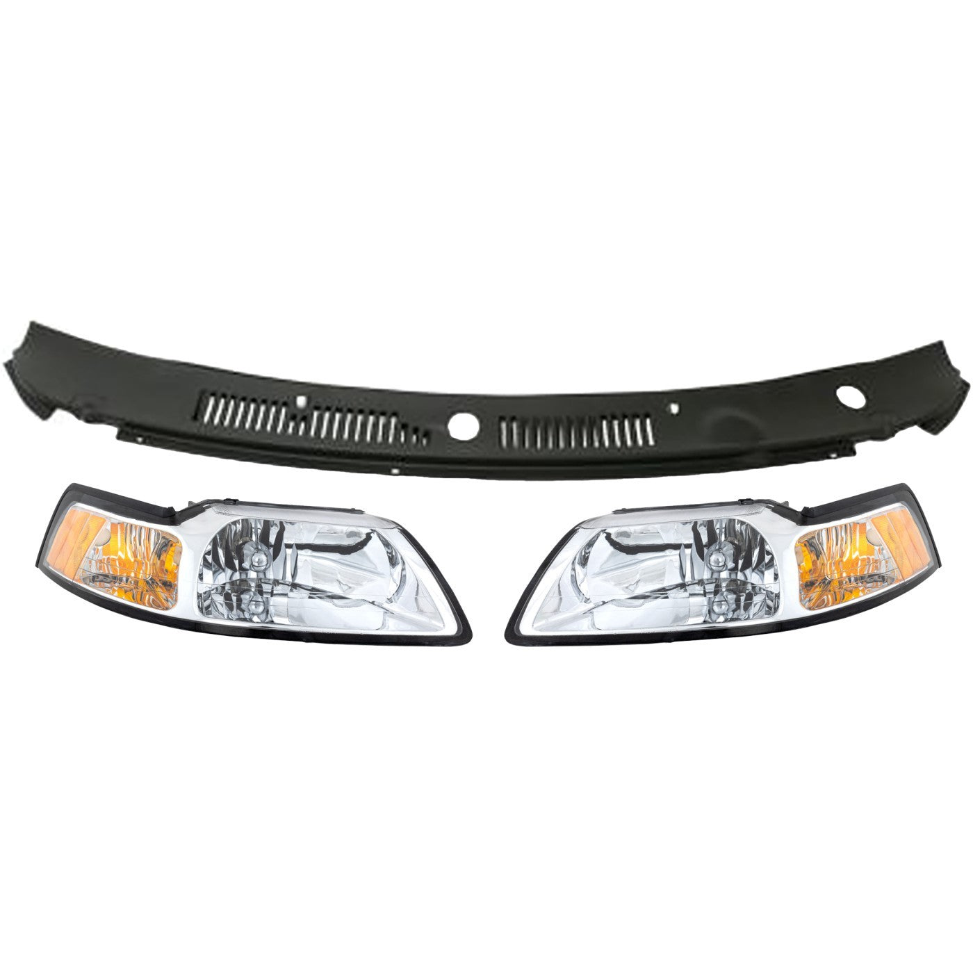 Wiper Cowl Grilles for Ford Mustang (1999–2000)