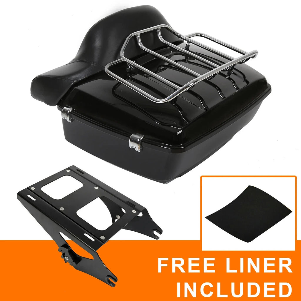 King Trunk Pack Mount Rack for Harley Touring Road Street Glide (2014–2026)