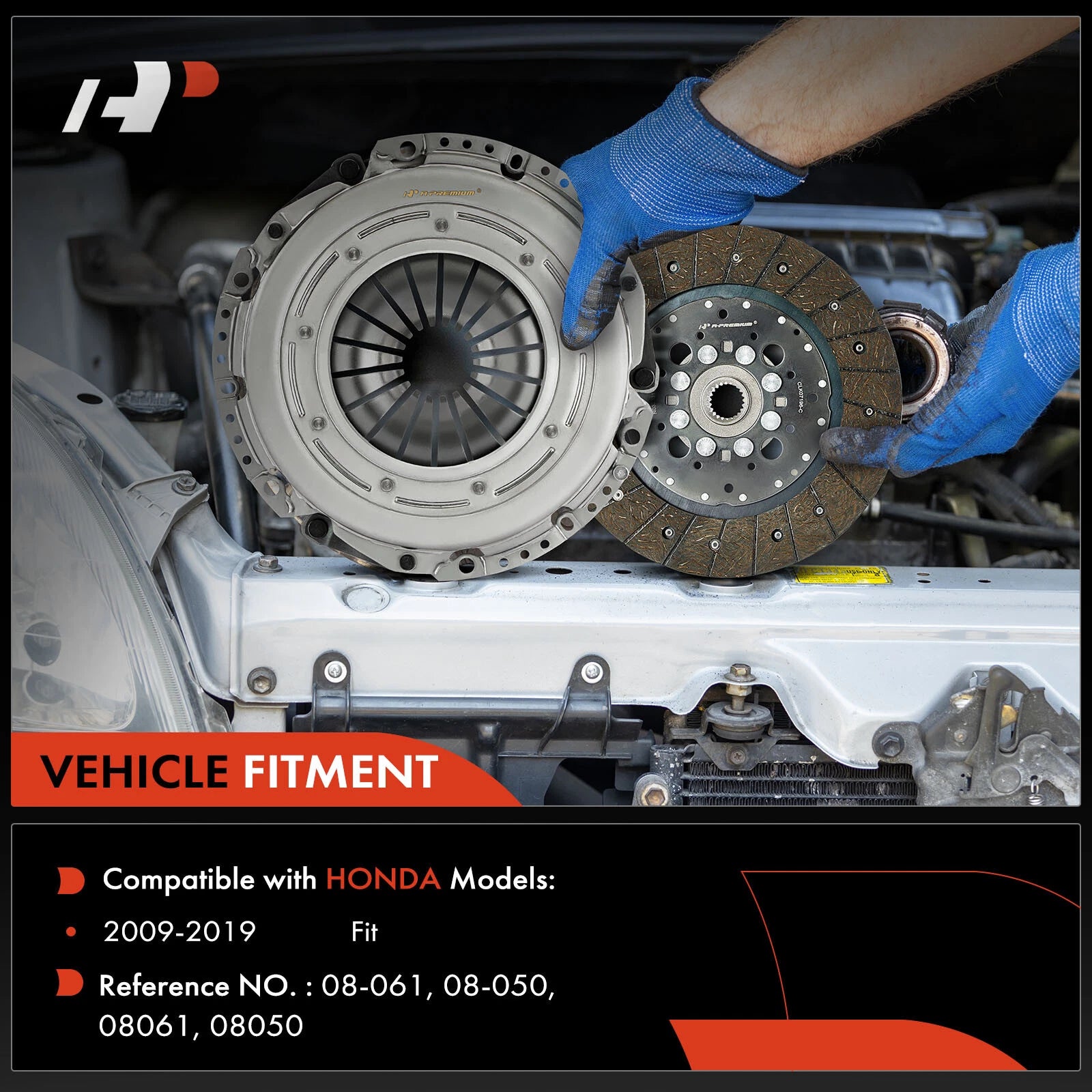 Clutch Kit with Release Bearing for Honda Fit (2009–2019) 1.5L