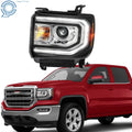HID Projector Headlights with LED DRL for GMC Sierra 1500 (2016–2018)