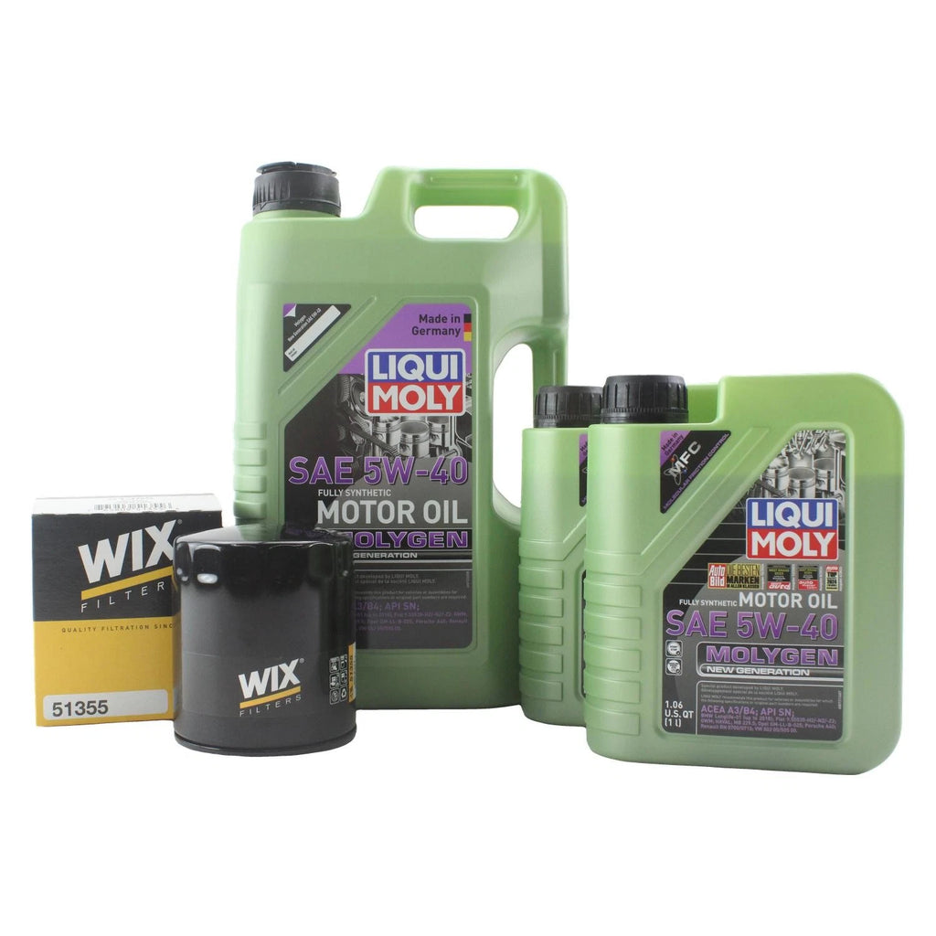 7L Liqui Moly Molygen 5W-40 Oil Change Kit for Audi V6 2.7/2.8L (1997–2005)