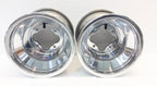 DWT Polished A5 Rolled Lip ATV Rear Wheels Rims 8" 8x8 4/85 for Honda TRX90 (2001–2023)