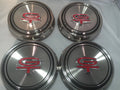 Polished Stainless Steel Hubcaps for 1967–1968 Mustang Torino GT