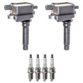 2X Ignition Coil & NGK Spark Plugs Kit for Kia Sportage 2.0 L4