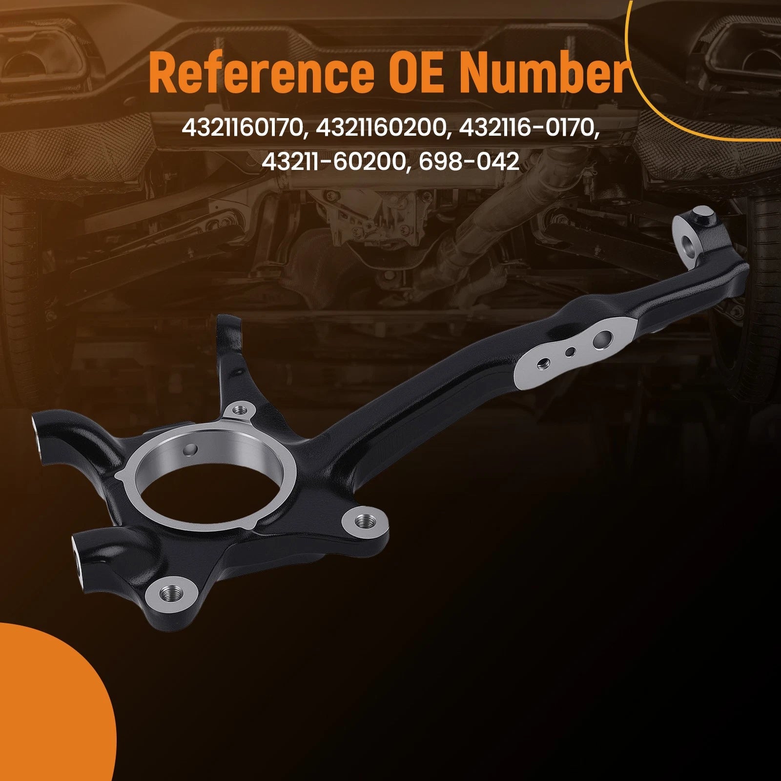 Front Right Steering Knuckle Assembly for Toyota FJ Cruiser (2007–2014) 698-042