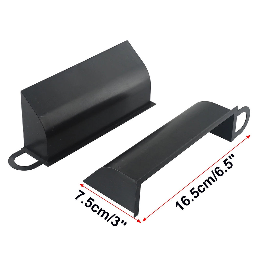 Auto Air Scoops for - Black Dynamic Plastic - 2X