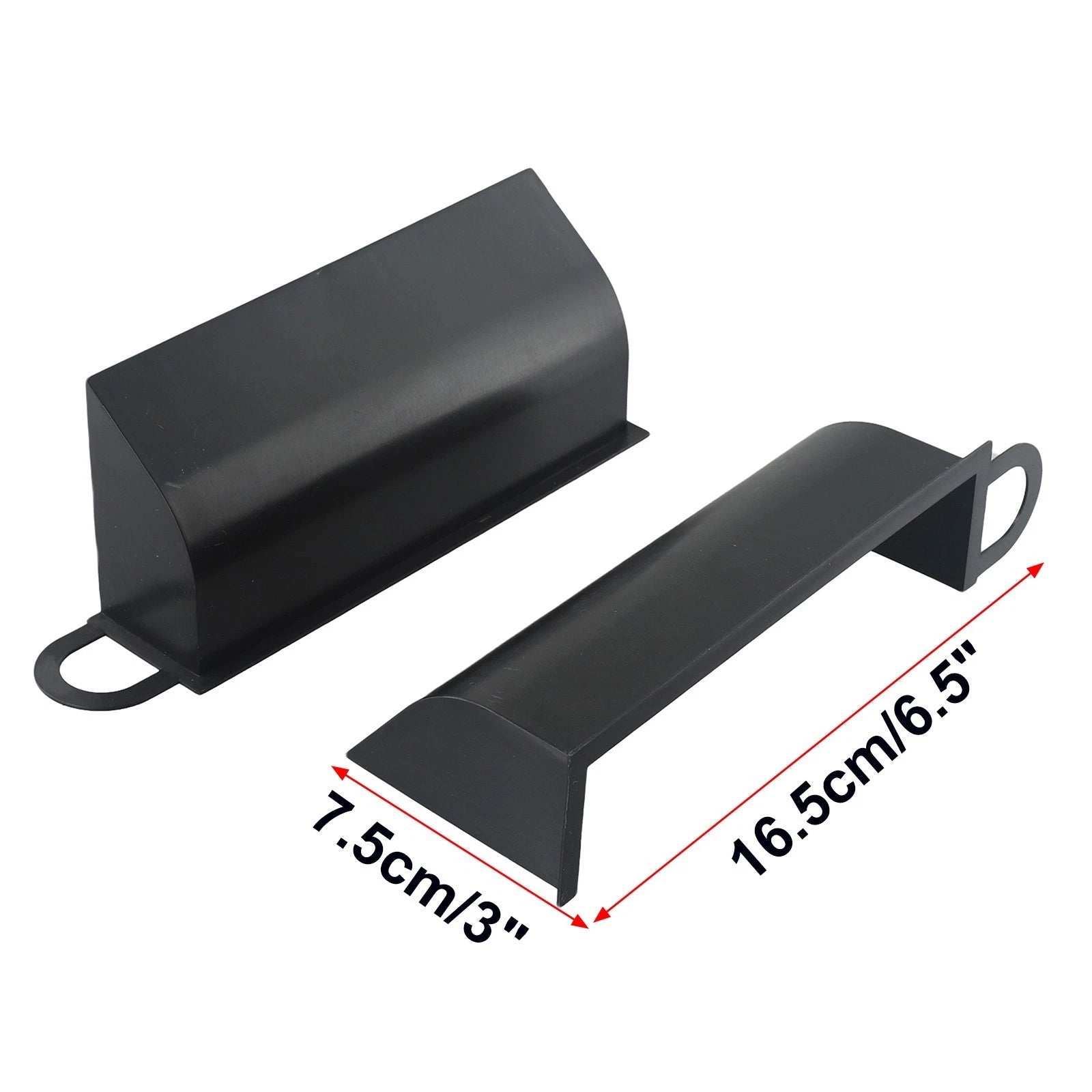 Auto Air Scoops for - Black Dynamic Plastic - 2X