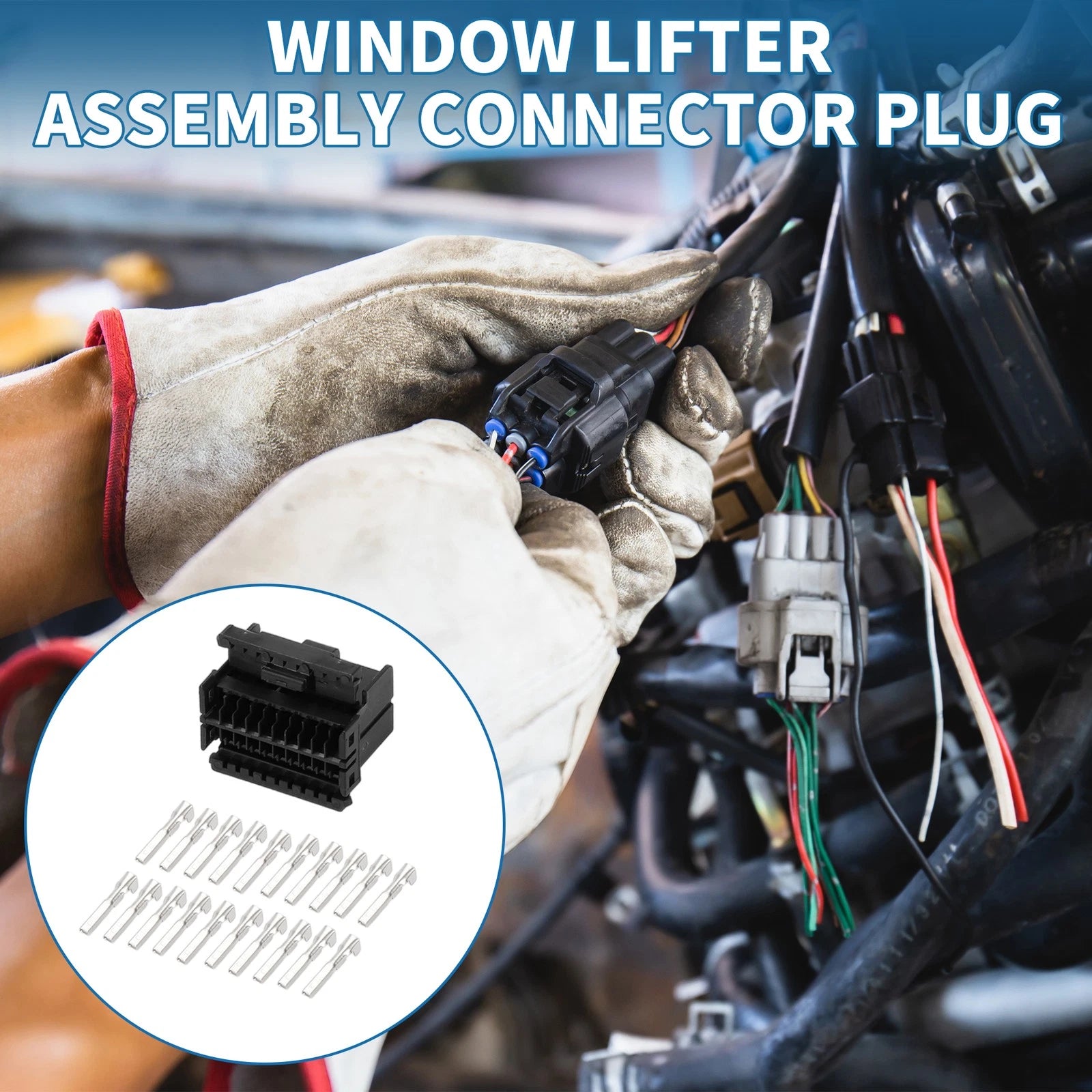 Set of 1 Window Lifter Assembly Connector Plug for Ford Suzuki 
