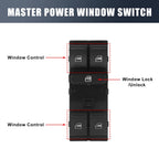 Driver Side Power Window Switch 1K4959857AREH for Volkswagen Tiguan (2009–2017)