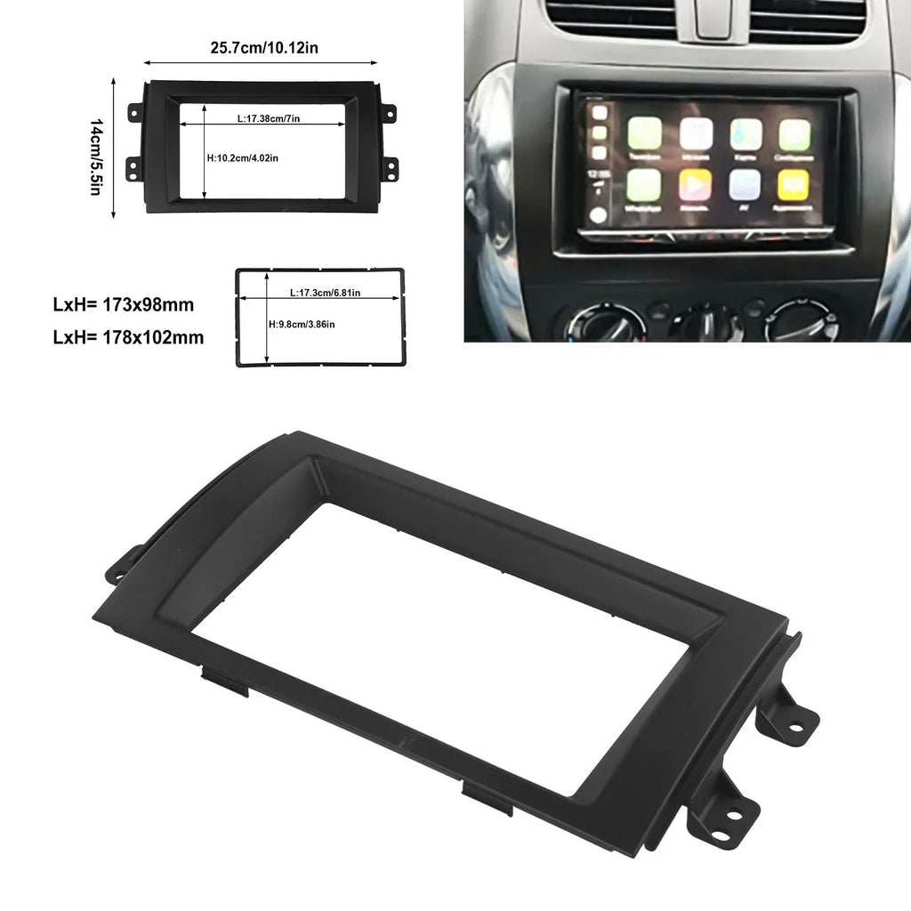 Black Double Din Dash for Suzuki SX4 (2007–2013)