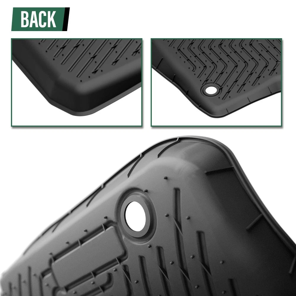 Set of 4 All Weather TPE Floor Mats for Hyundai Kona (2018–2023)