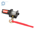 12V Electric Winch for ATV/UTV (2000 lbs, Waterproof, Steel Cable)