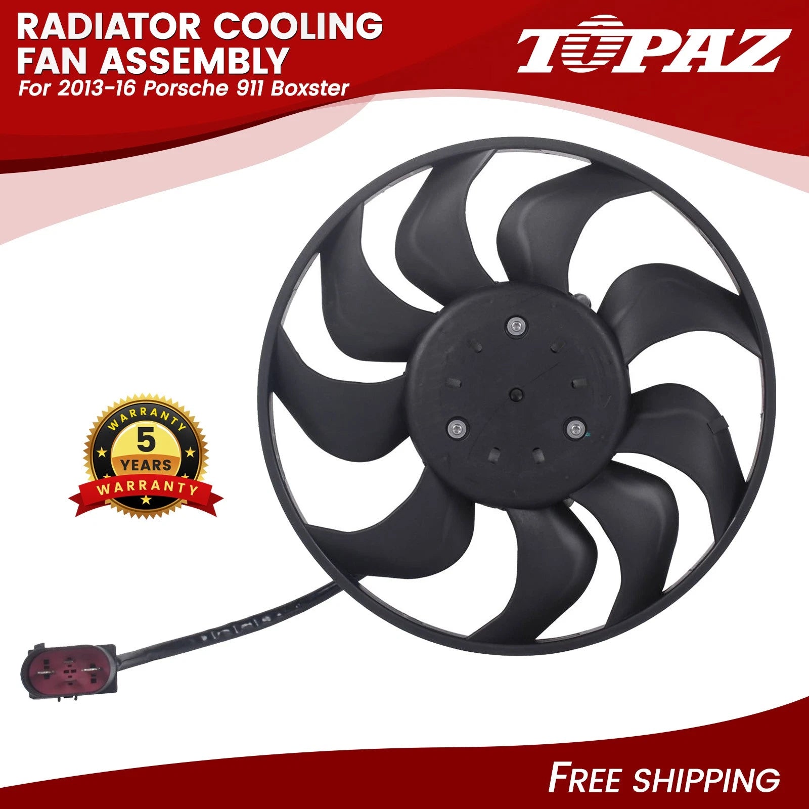 Radiator Cooling Fan Assembly for Porsche 911 Boxster (2013–2016)