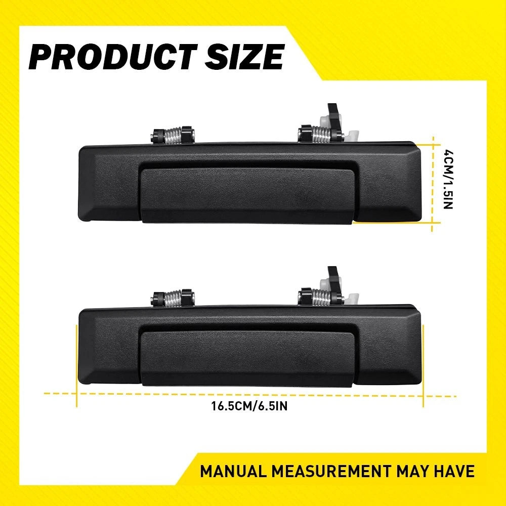 Front Door Handle Set for Toyota Pickup 1984-1988, 4Runner 1984-1989