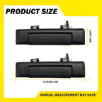Front Door Handle Set for Toyota Pickup 1984-1988, 4Runner 1984-1989