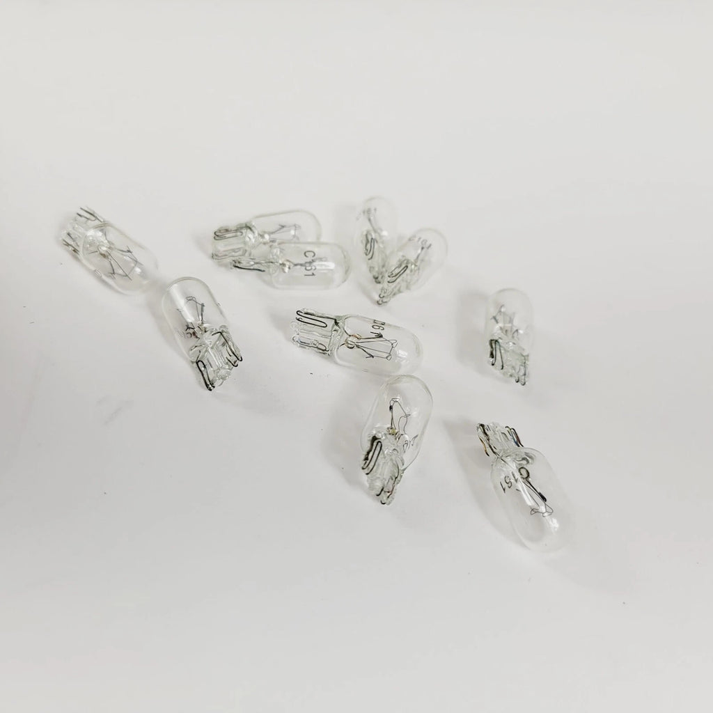 10 Pack Clear Wedge Light Bulbs for Harley Davidson Dyna & Softail (1985–2023) 67136-85