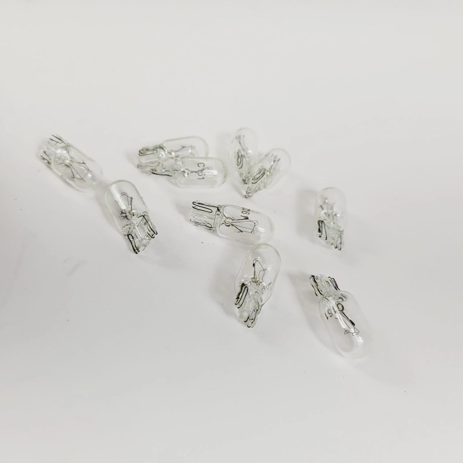 10 Pack Clear Wedge Light Bulbs for Harley Davidson Dyna & Softail (1985–2023) 67136-85