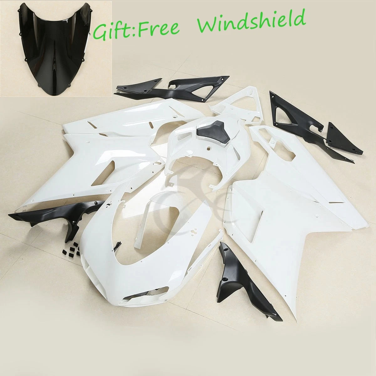 Unpainted Fairing Body Work for Ducati 848 1098 1198 (2007–2012)